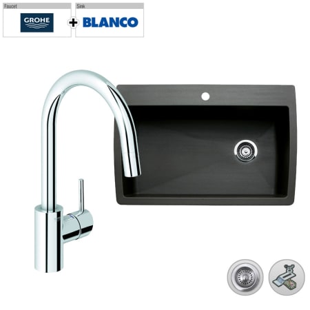 A large image of the Build Smart Kits B440194/G32 665 Starlight Chrome Faucet