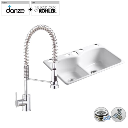 Build Smart Kits K 6626 6u D455158ss Stainless Steel Faucet Combo