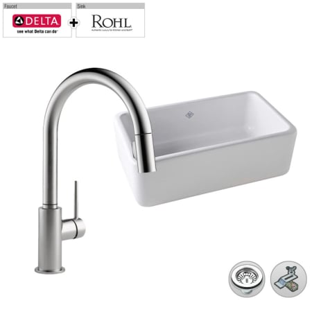 A large image of the Build Smart Kits RC3018/D9159-DST Arctic Stainless Faucet