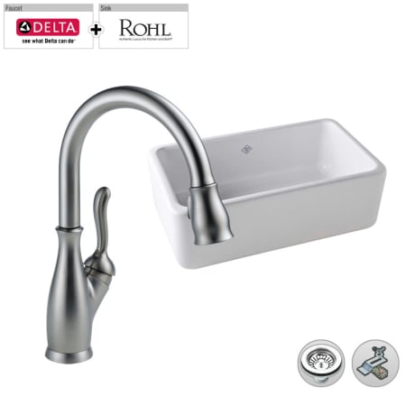 A large image of the Build Smart Kits RC3018/D9178-DST Arctic Stainless Faucet