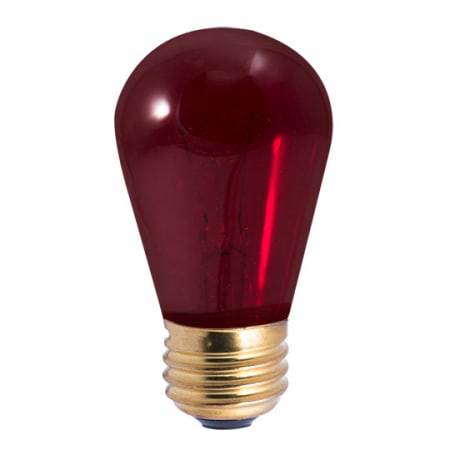 A large image of the Bulbrite 861311 Transparent Red