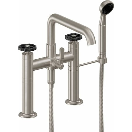 A large image of the California Faucets 0908-80WB.18 Satin Nickel