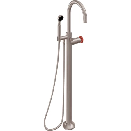 A large image of the California Faucets 1011-80WR.18 Satin Nickel