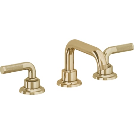 A large image of the California Faucets 3002KZBF Polished Brass
