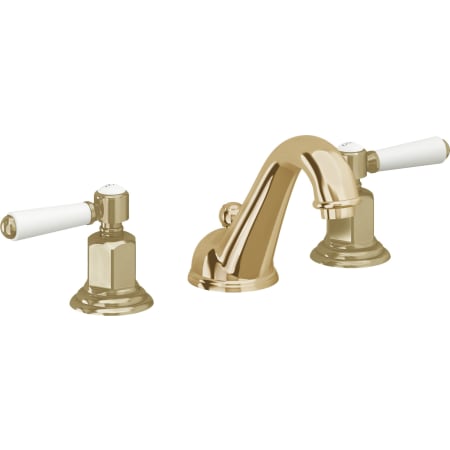 A large image of the California Faucets 3502ZBF Polished Brass