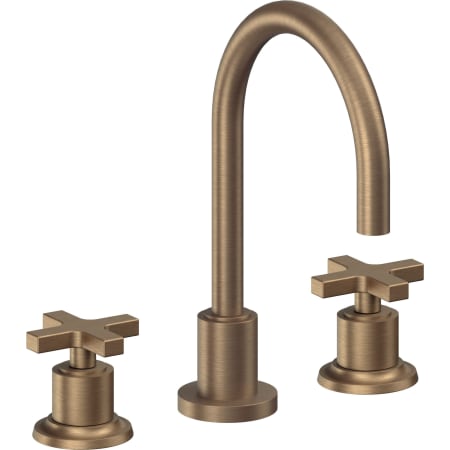 A large image of the California Faucets 4502AX Antique Brass Flat