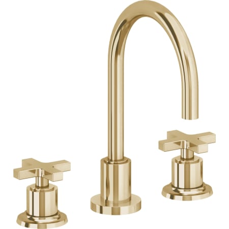 A large image of the California Faucets 4502AX Polished Brass