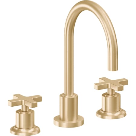 A large image of the California Faucets 4502AX Satin Brass