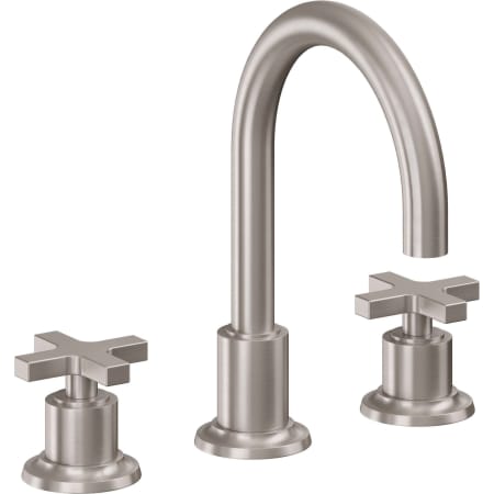 A large image of the California Faucets 4502AXZB Satin Nickel