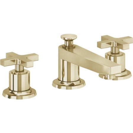 A large image of the California Faucets 4502XZBF Polished Brass Uncoated