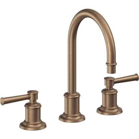 A large image of the California Faucets 4802ZBF Antique Brass Flat