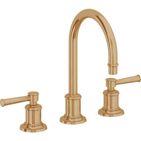A large image of the California Faucets 4802ZBF Burnished Brass