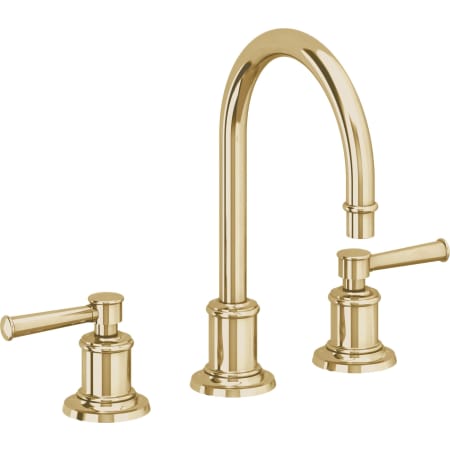A large image of the California Faucets 4802ZBF Polished Brass Uncoated