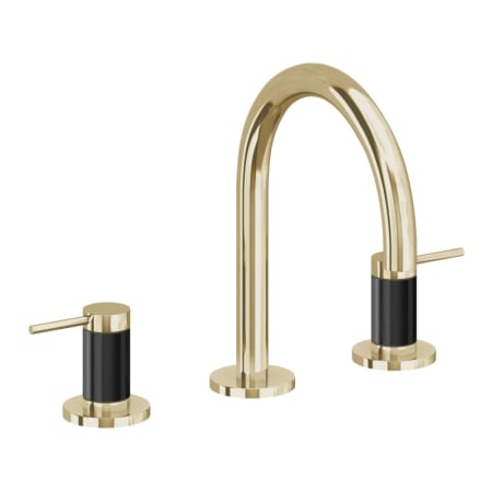 A large image of the California Faucets 5202F Polished Brass