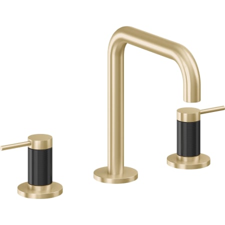 A large image of the California Faucets 5202QFZB Satin Brass