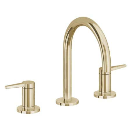 A large image of the California Faucets 5302 Polished Brass