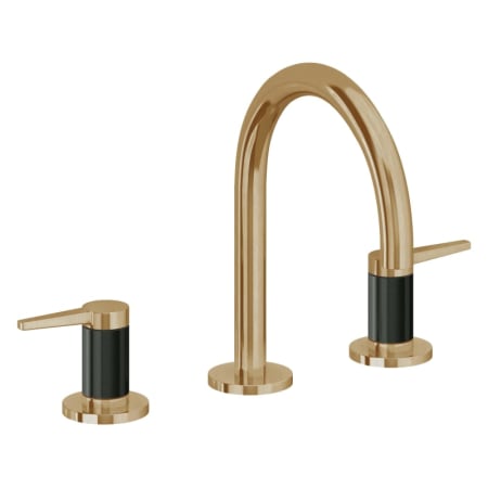 A large image of the California Faucets 5302F Burnished Brass Uncoated