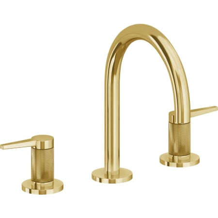 A large image of the California Faucets 5302KZBF Lifetime Polished Gold