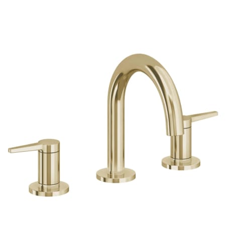 A large image of the California Faucets 5302M Polished Brass Uncoated