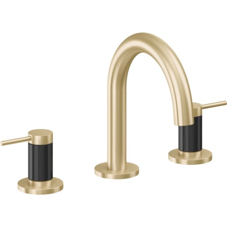 A large image of the California Faucets 5302MFZB Satin Brass