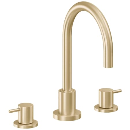 A large image of the California Faucets 6202 Satin Brass