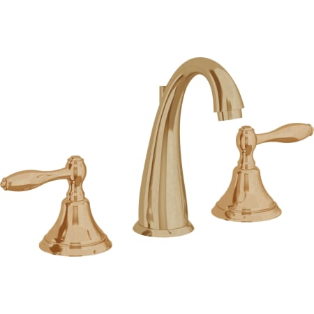 A large image of the California Faucets 6402 Burnished Brass Uncoated