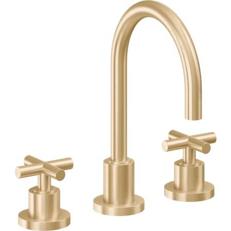 A large image of the California Faucets 6502ZB Satin Brass