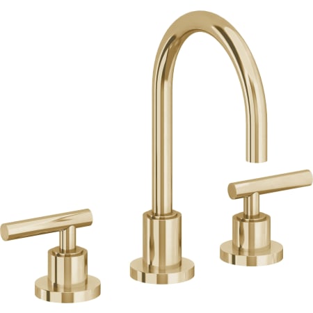 A large image of the California Faucets 6602ZB Polished Brass Uncoated