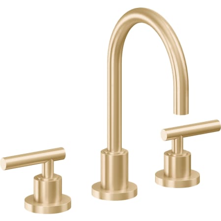 A large image of the California Faucets 6602ZBF Satin Brass
