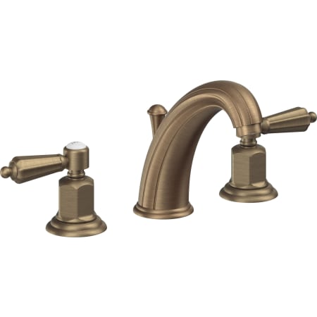 A large image of the California Faucets 6802 Antique Brass Flat