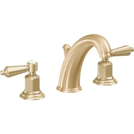 A large image of the California Faucets 6802ZBF Satin Brass
