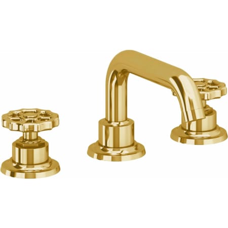 A large image of the California Faucets 8002W Lifetime Polished Gold