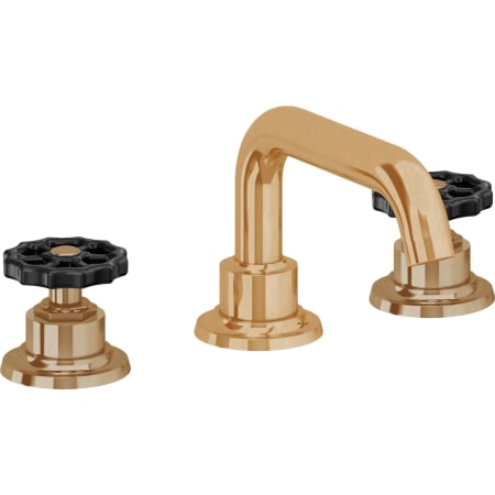A large image of the California Faucets 8002WB Burnished Brass Uncoated