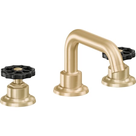 A large image of the California Faucets 8002WB Satin Brass
