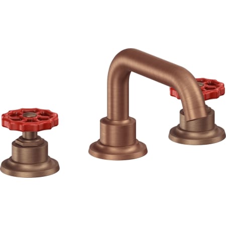 A large image of the California Faucets 8002WR Antique Copper Flat