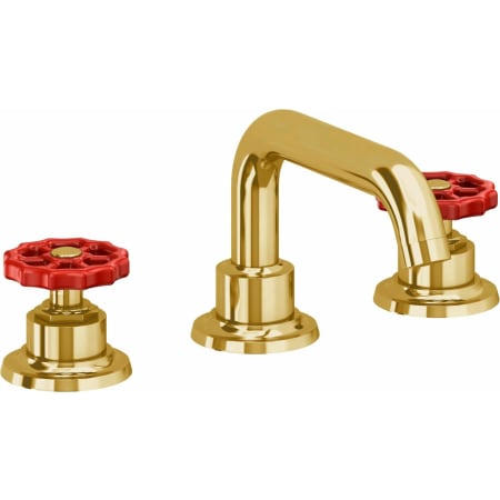 A large image of the California Faucets 8002WR Lifetime Polished Gold