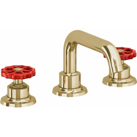 A large image of the California Faucets 8002WR Polished Brass