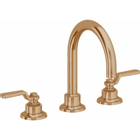 A large image of the California Faucets 8102 Burnished Brass Uncoated