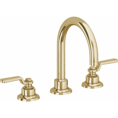 A large image of the California Faucets 8102 Polished Brass Uncoated