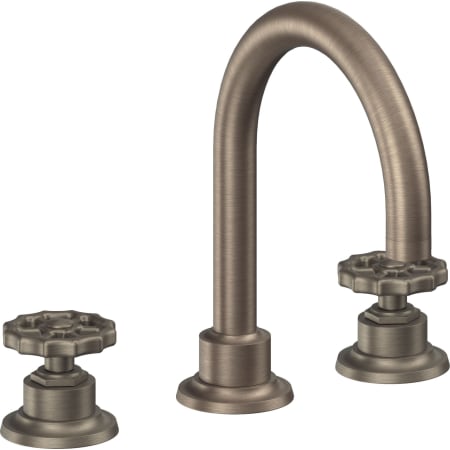 A large image of the California Faucets 8102W Antique Nickel Flat