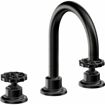 A large image of the California Faucets 8102W Matte Black