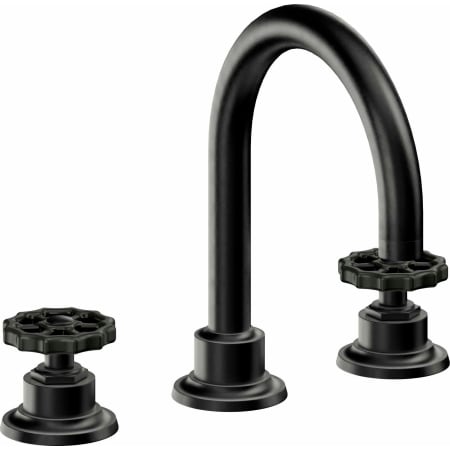 A large image of the California Faucets 8102WB Matte Black