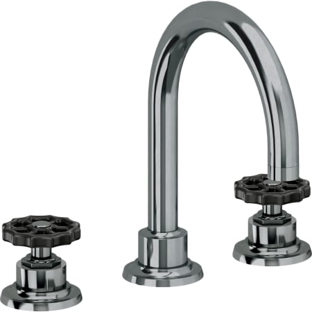 A large image of the California Faucets 8102WBZBF Black Nickel