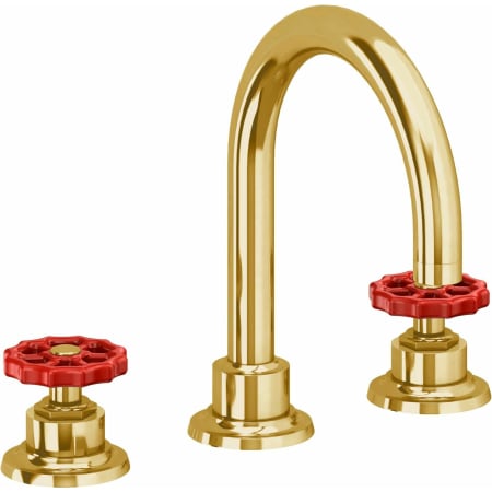 A large image of the California Faucets 8102WR Lifetime Polished Gold