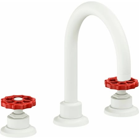 A large image of the California Faucets 8102WR Matte White