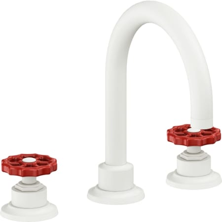 A large image of the California Faucets 8102WRZBF Matte White