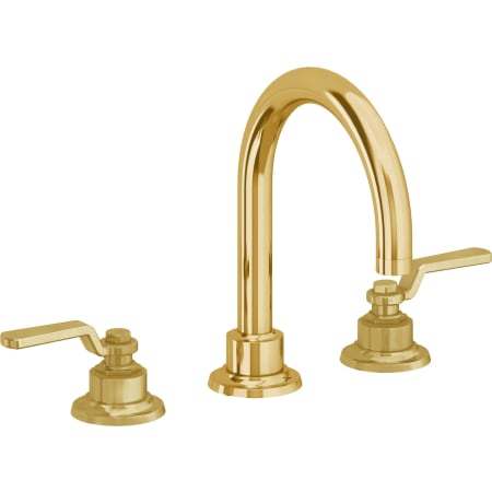 A large image of the California Faucets 8102ZBF Lifetime Polished Gold