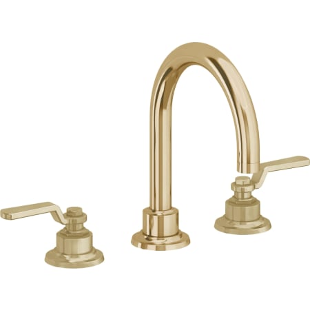 A large image of the California Faucets 8102ZBF Polished Brass