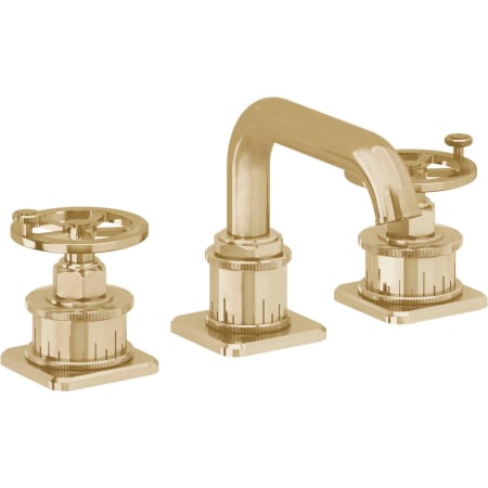A large image of the California Faucets 8502W Polished Brass Uncoated