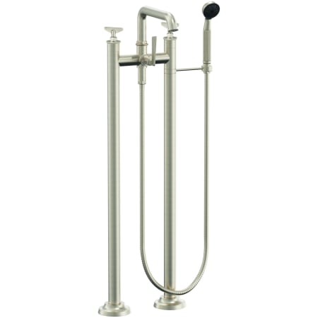 A large image of the California Faucets 8508B-ETF.18 Satin Nickel